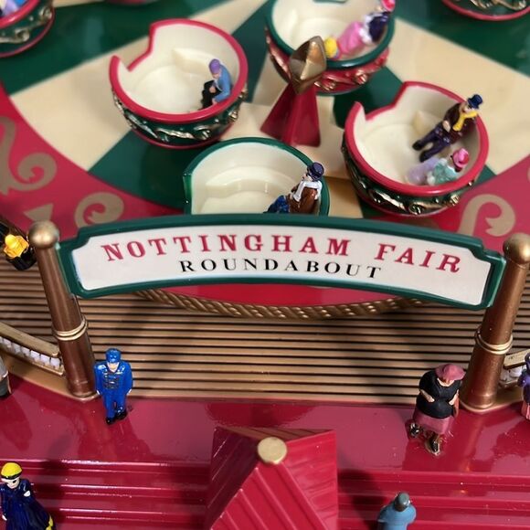 Mr. Christmas Spinning Tea Cups Nottingham Fair Animated Musical Holiday Decor - Picture 4 of 12